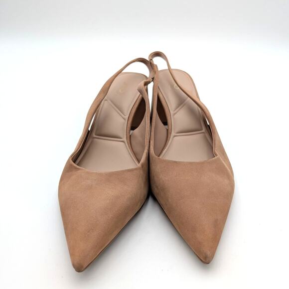 Aldo Uliana Slingback Pointed Toe Heel Pump Women's Brown Size US8 EU38.5 - Picture 2 of 13